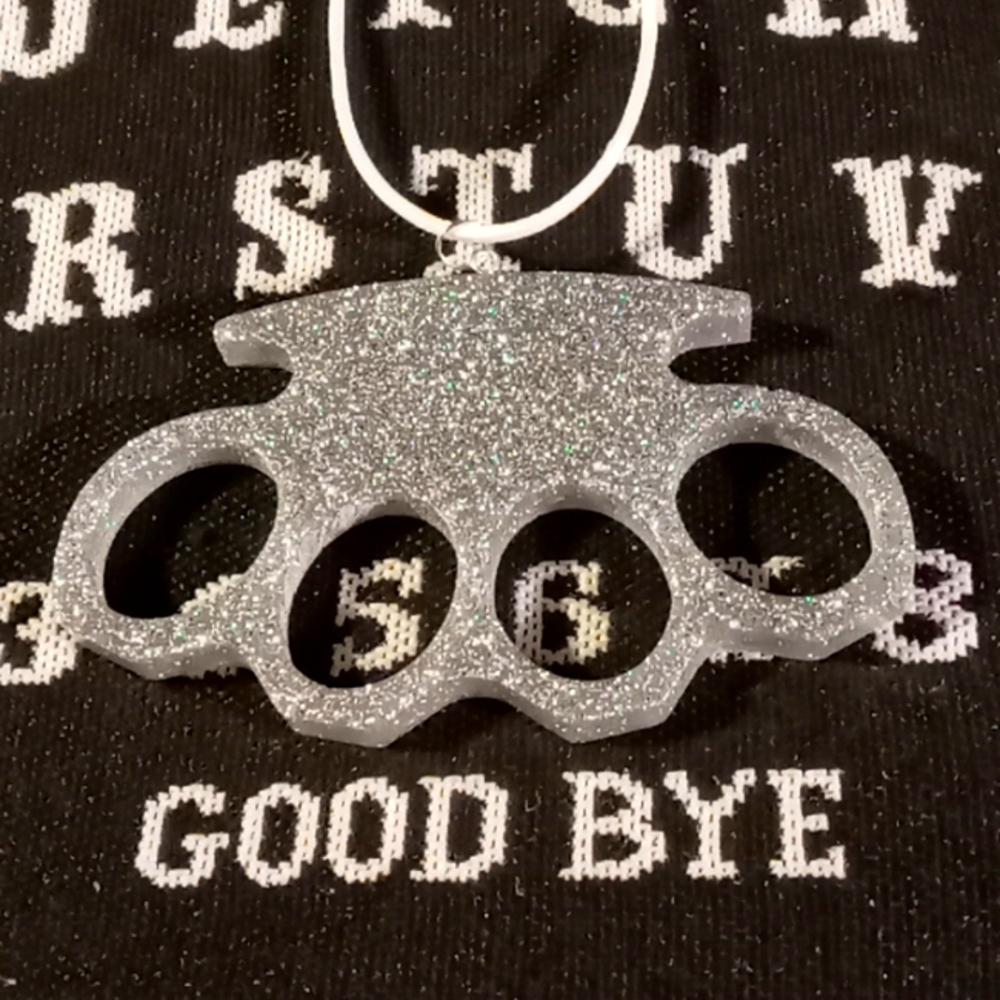 Brass knuckle Necklace
